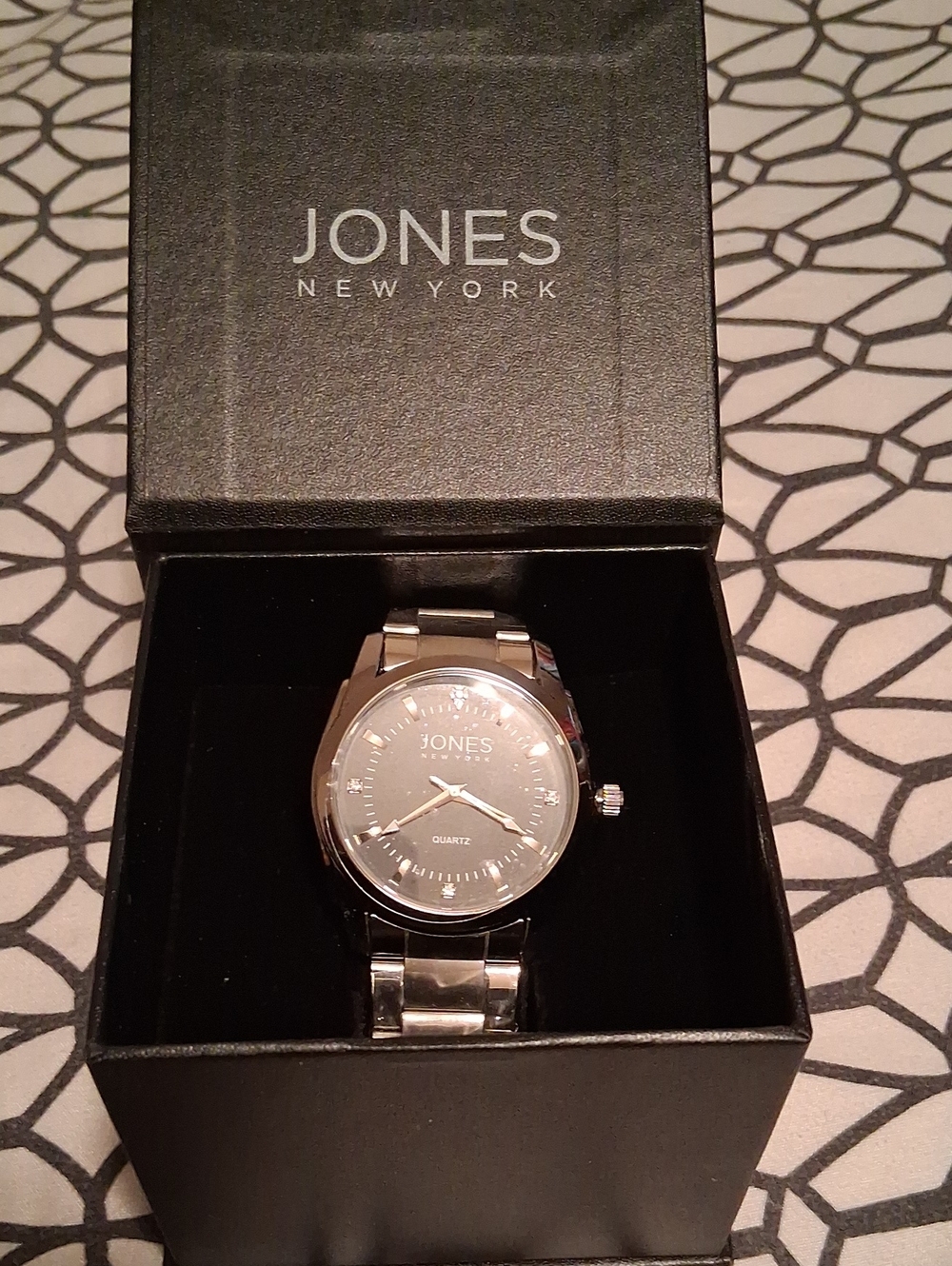 Jones New York Men’s Silver Stainless Steel Watch